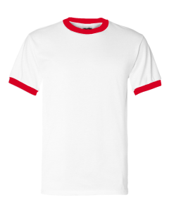 American_AA_BB410_Short_Sleeve_Ringer_Tee_Red_and_White